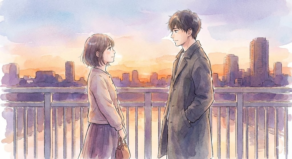 あなたがしてくれなくても原作漫画の最終盤、自立と再構築の間で揺れる四人の主要キャラクターを描いた情緒的なイラスト。ドラマとは違う納得の結末を象徴する一枚。