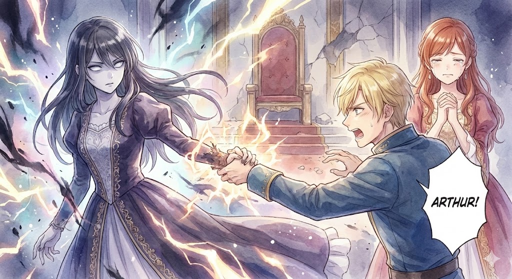 悲劇の元凶となる最強外道ラスボス女王の終盤、悲劇を回避しステイルやアーサーたち仲間と民に囲まれ幸福を掴んだプライドの感動的なシーン。