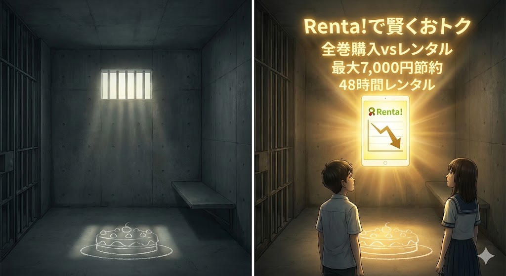 端末での読書を通しておトクに真実に触れる。漫画『ケーキの切れない非行少年たち』の結末や有里の救いをRenta!で考察するイメージ画像。