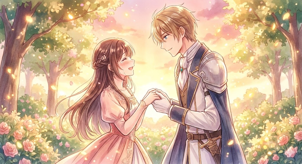 『聖女の魔力は万能です』セイとアルベルトの婚約を思わせる終盤の感動シーン。最新11巻のあらすじや恋愛進展、最安値を調査した記事のアイキャッチ画像。